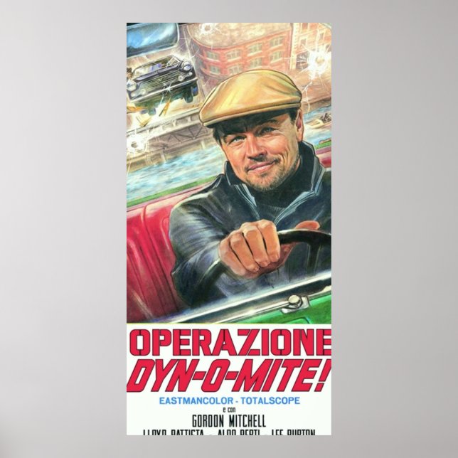 Póster Rick Dalton Operazione DynOMite poster pegatina (Frente)