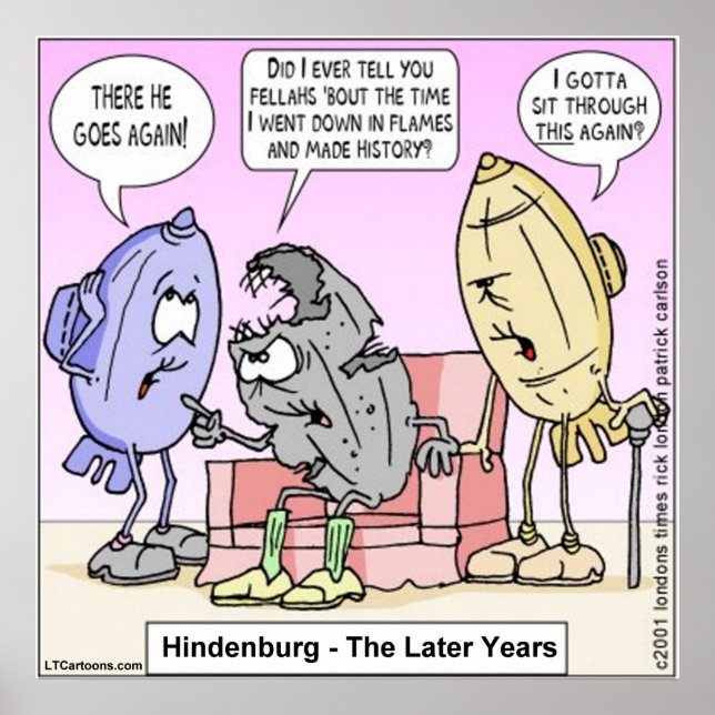 Póster Rick London Funny Hindenburg Poster (Frente)