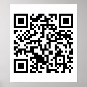 Póster Rick Roll QR Code Rickrolled