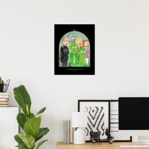 Póster Rick y Morty Family Graphic