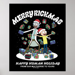 Póster Rick y Morty   Merry Rickmas Presents