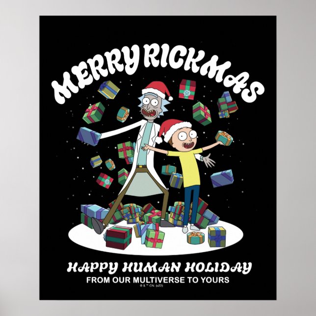 Póster Rick y Morty | Merry Rickmas Presents (Frente)