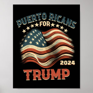 Póster Ricos Por Bandera De Estados Unidos De Trump 2024