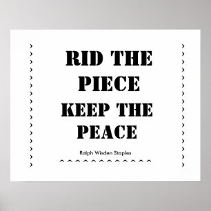 Póster Rid the piece-guns