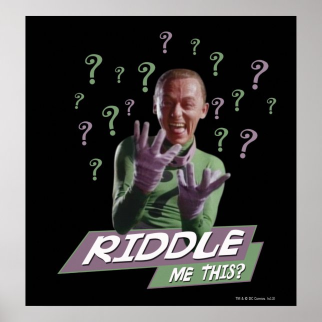 Póster Riddler - Riddle Me This (Frente)