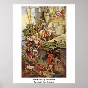 Póster Ride Kunos De Falkenstein Por Moritz Von Schwind