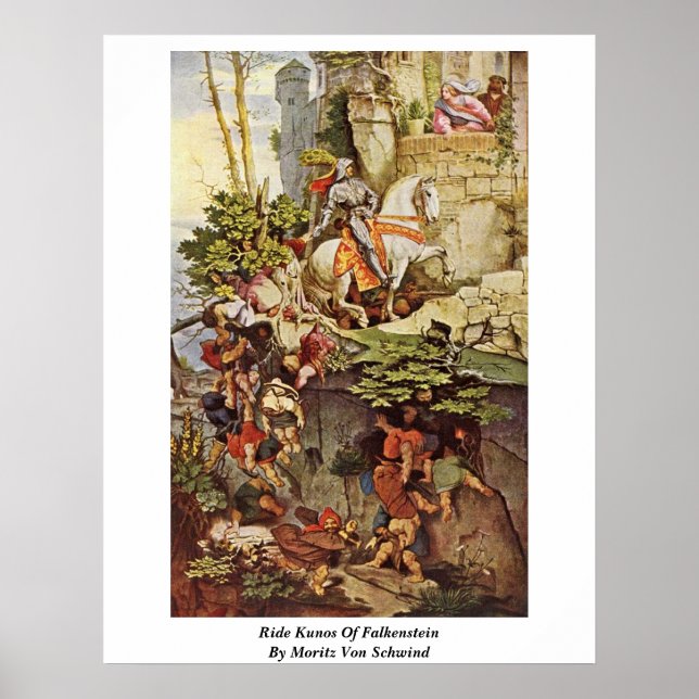 Póster Ride Kunos De Falkenstein Por Moritz Von Schwind (Frente)