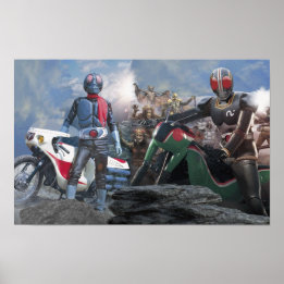 Póster Rider Masked Kamen Hero