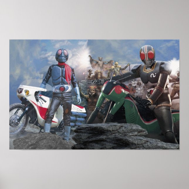Póster Rider Masked Kamen Hero (Frente)