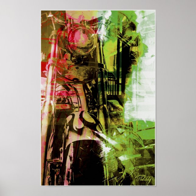 Póster Riderizador más verde (Frente)