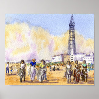 Póster Rides de burro - Blackpool