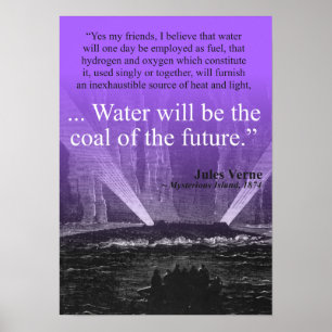 Póster Riegue… el carbón del futuro - el poster (púrpura)