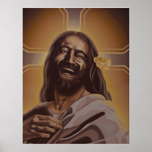 Póster Riendo a Jesús poster