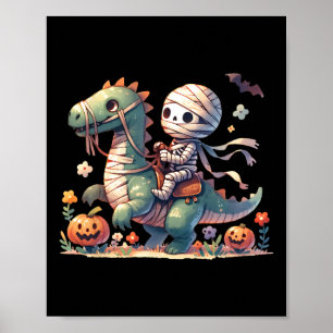Póster Riendo Dragon Halloween Calabaza Temática Niños Ch