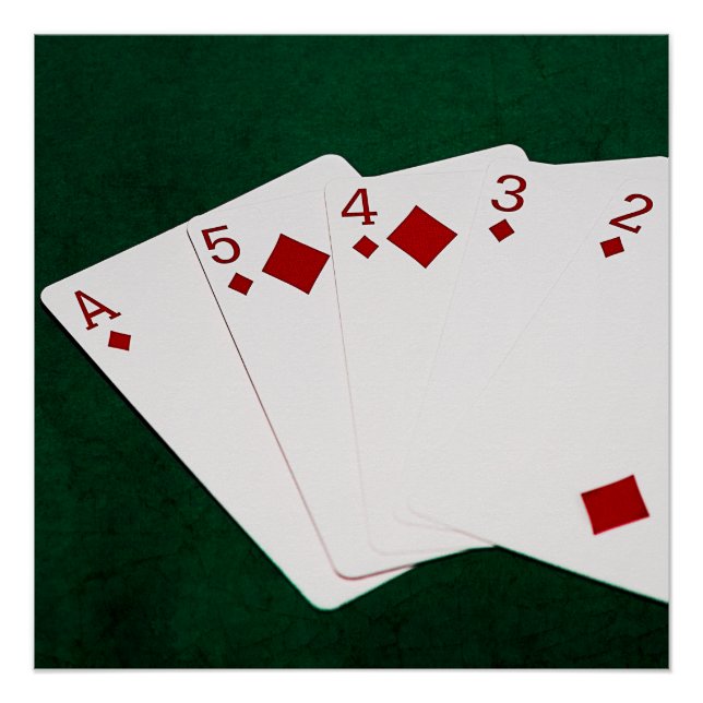 Póster riesgo, buena suerte, estilo, moda, juego, occiden (Anverso)