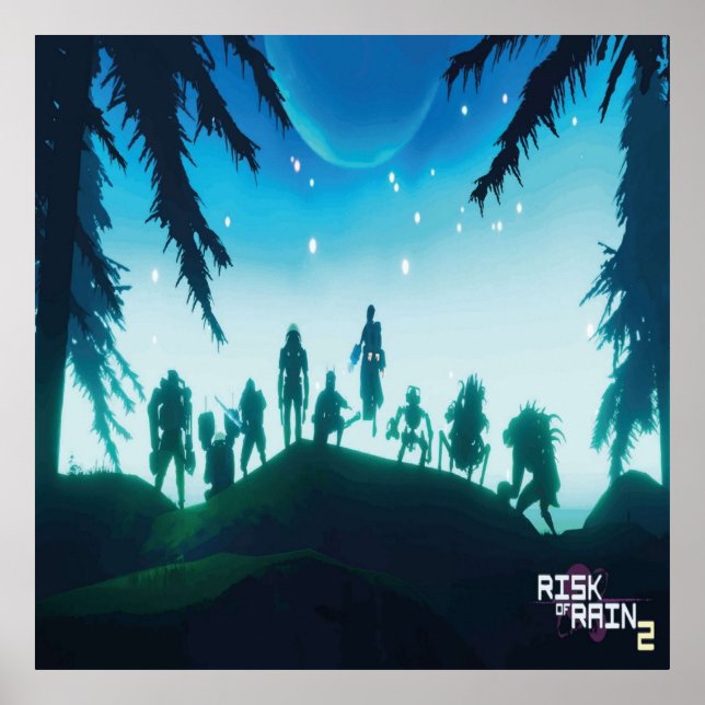 Póster Riesgo de lluvia 2 p (Frente)