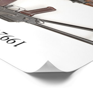 Póster Rifle 1992 de asalto de Tula AKS-74U