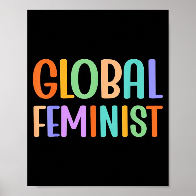 Póster Rig de Empoderamiento de Igualdad Feminista Global (Frente)