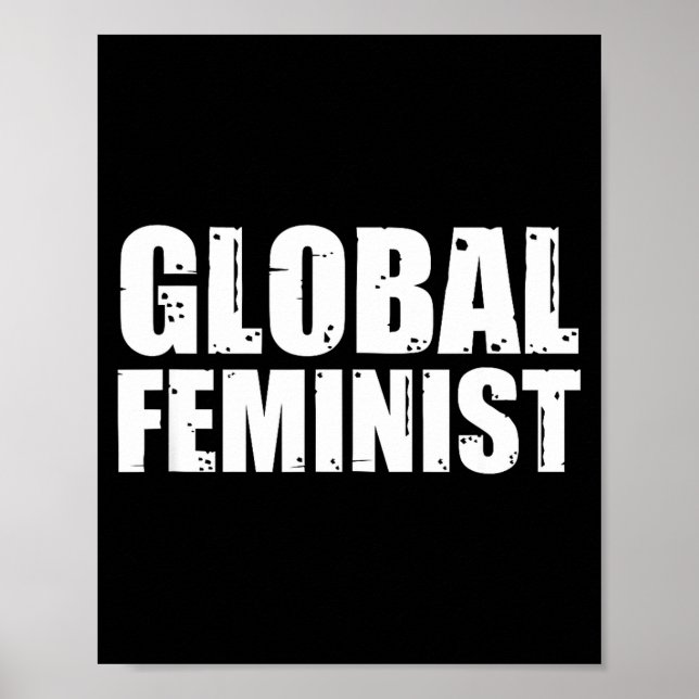 Póster Rig de Empoderamiento de Igualdad Feminista Global (Frente)