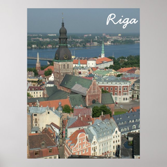 Póster Riga, Letonia (Frente)