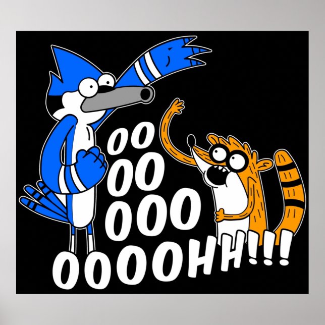 Póster Rigby y Mordecai (Frente)