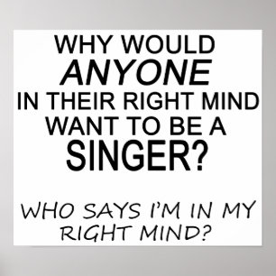 Póster Right Mind Singer