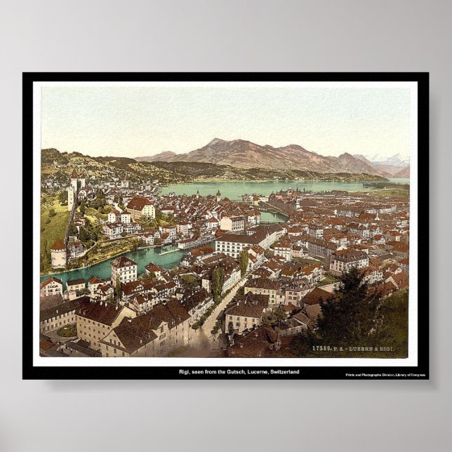 Póster Rigi, Lucerna, Suiza (Frente)