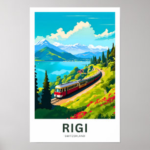 Póster Rigi Swiss Travel Print