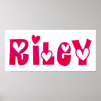 Póster Riley en los corazones