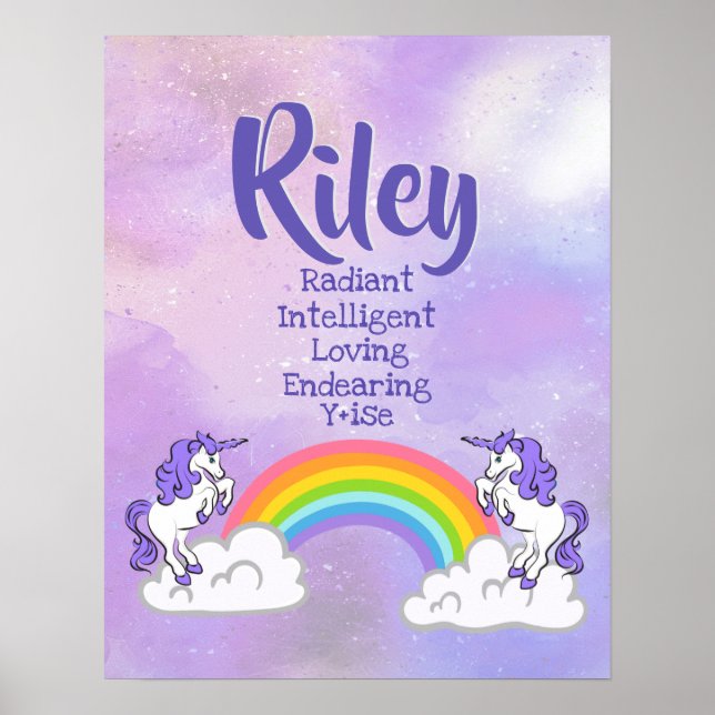 Póster Riley Name Poster (Frente)