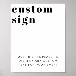 Póster RILEY Retro Negrita Personalizado moderno Rótulo e