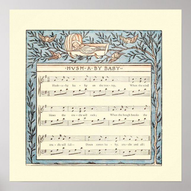 Póster rima de bebé bebé (Frente)