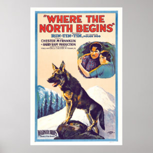 Póster Rin Tin Tin - Donde Empieza El Norte