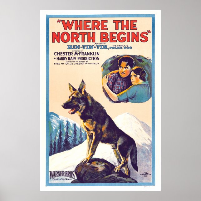 Póster Rin Tin Tin - Donde Empieza El Norte (Frente)