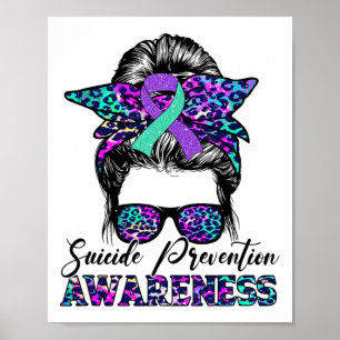Póster Riña suicida desordenada para prevenir el suicidio
