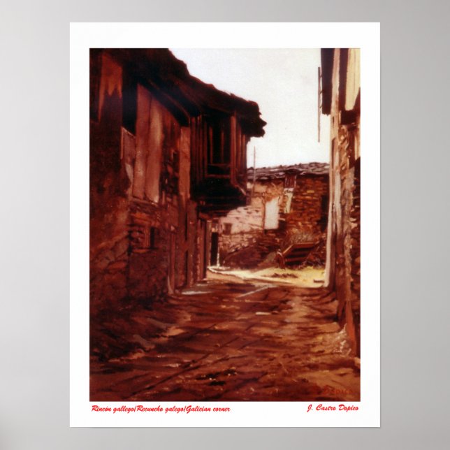 Póster Rincón gallego/Recuncho galego/Galician corner (Frente)