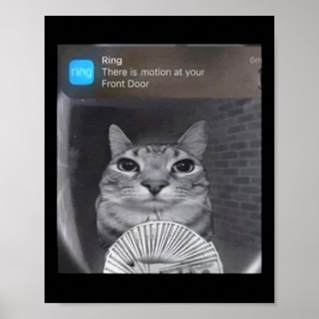 Póster Ring Cat Con Motion Meme (Frente)