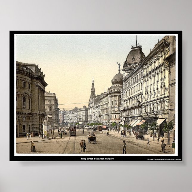 Póster Ring Street, Budapest, Hungría (Frente)