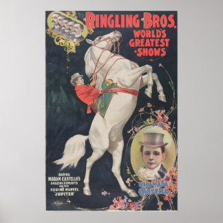 Póster Ringling Bros. / Señora Ada Castello