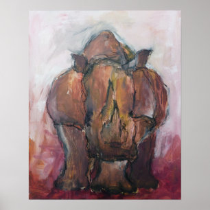 Póster Rinocerontes.