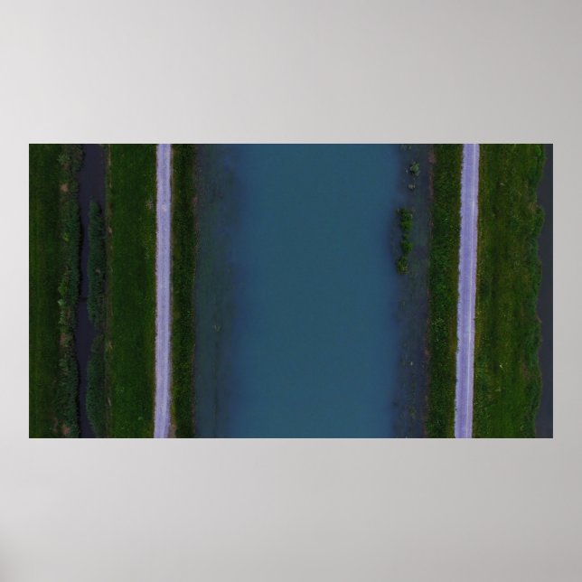 Póster Río a lo largo de la carretera (Frente)