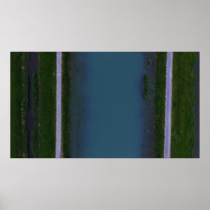 Póster Río a lo largo del camino