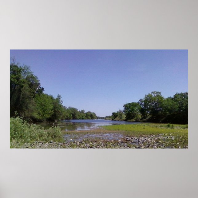 Póster Río Americano en Sacramento, CA Print (Frente)