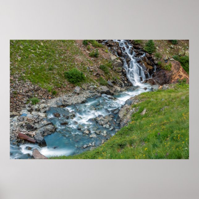 Póster Río Animas En Las Montañas (Frente)