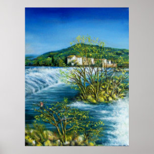 Póster RÍO ARNO EN ROVEZZANO Florencia Italia