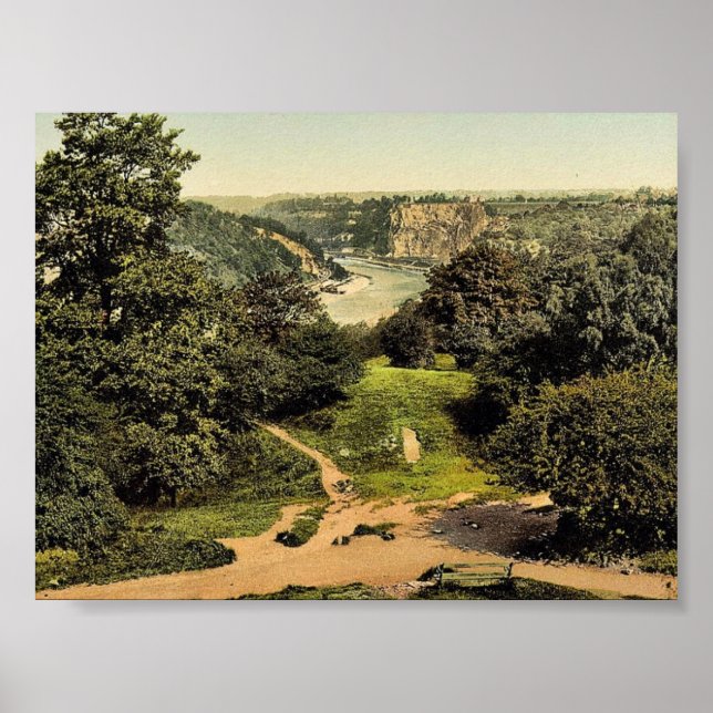 Póster Río Avon de Clifton Downs, Bristol, Inglaterra (Frente)