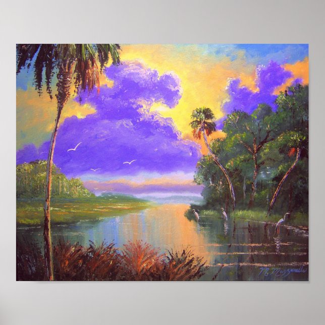 Póster Río Backwoods de Florida (Frente)