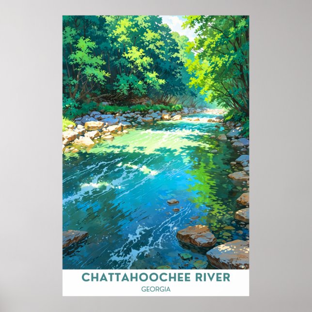 Póster Río Chattahoochee, Georgia (Frente)