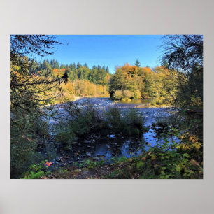 Póster Río Clackamas, Oregón