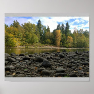 Póster Río Clackamas, Oregón